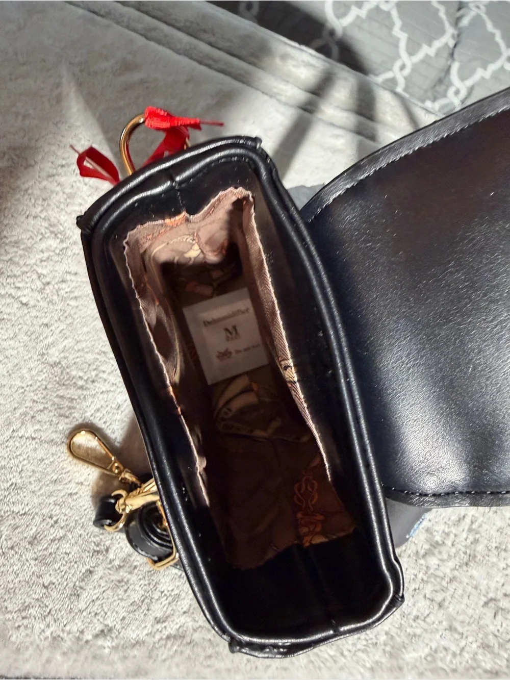 Montana West Black Quilted Flap Crossbody Phone Pouch